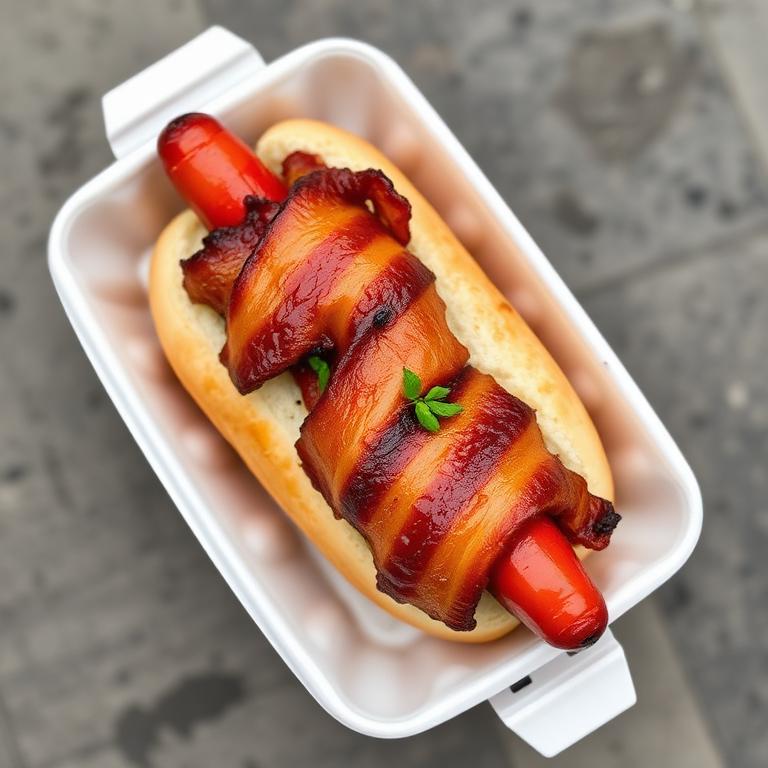 Glizzy Bacon Wrapped Hotdogs